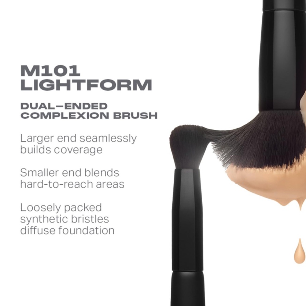 Morphe M101 Lightform Dual-Ended 2-in-1 Concealer & Foundation Brush - Picture 2 of 4